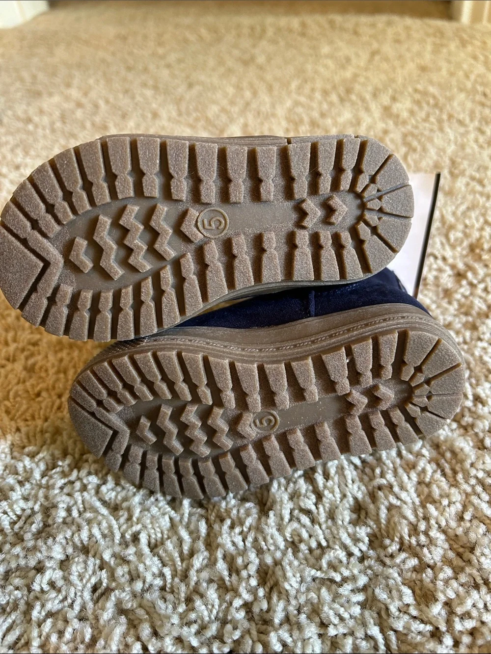 Gap Kids Chelsea Navy Suede Slip On Boots size 5